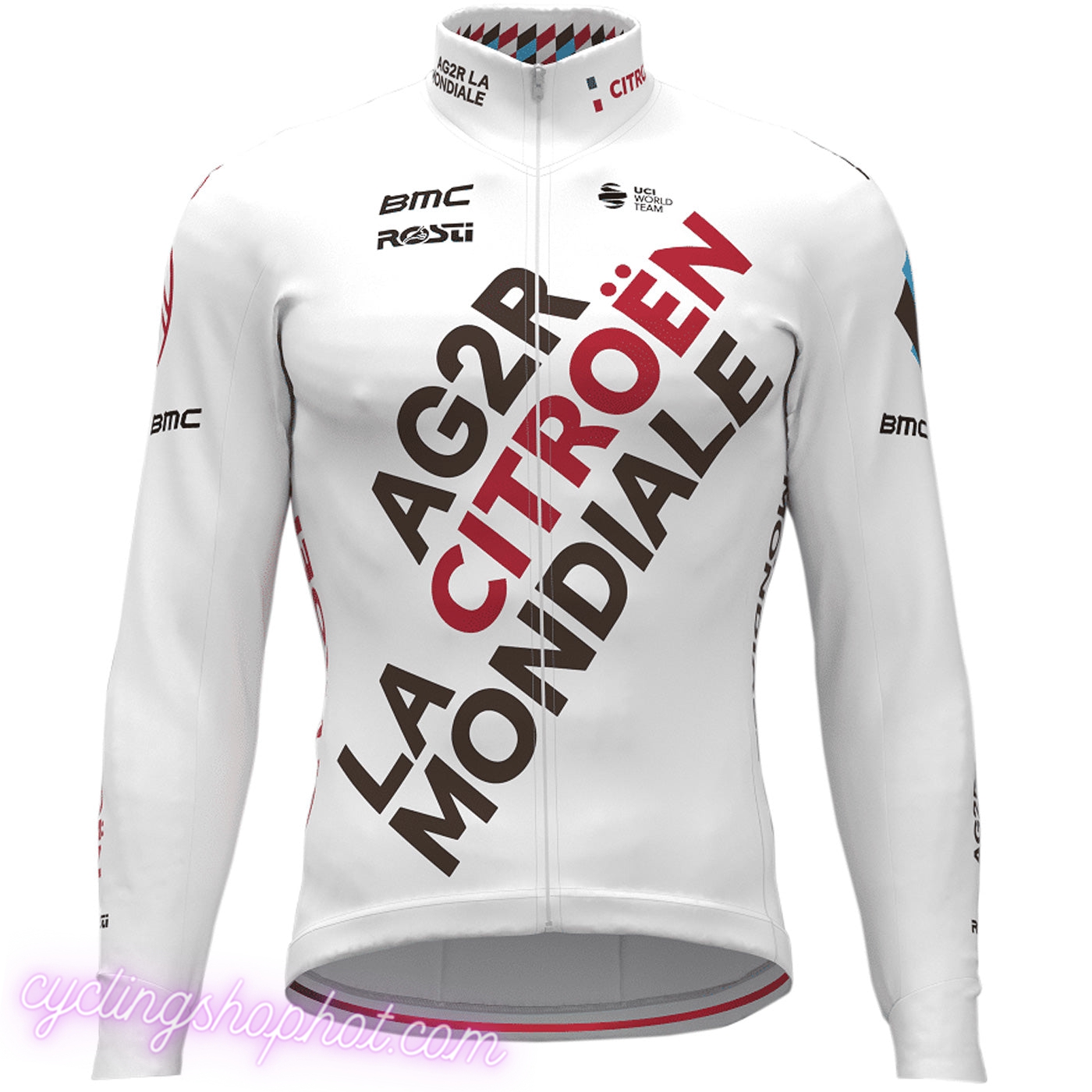 2022 AG2R Citroen Team N001 Mens Cycling Jersey Long Sleeve 1 1